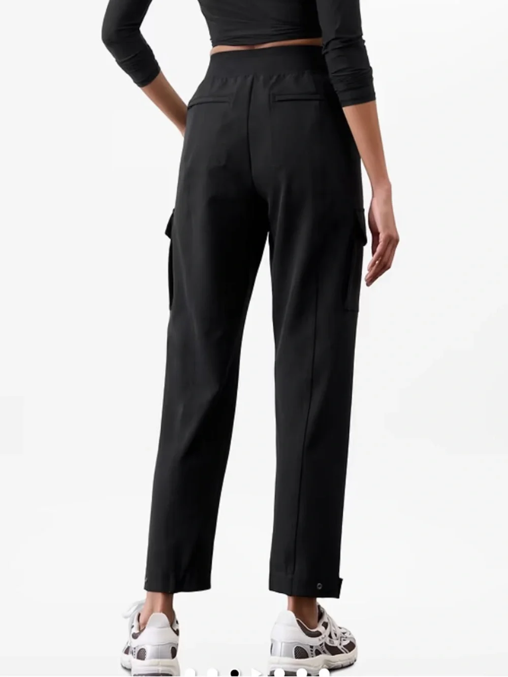 Like New Black Athleta Endless High Rise Cargo Pant, Size 6